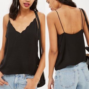 Satin Scallop Cami
